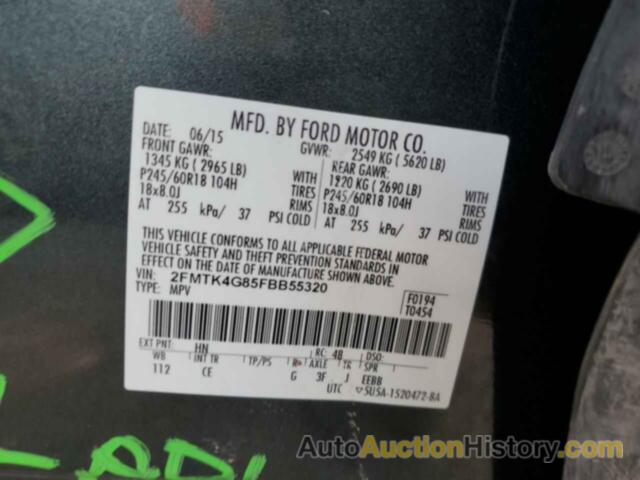 FORD EDGE SE, 2FMTK4G85FBB55320