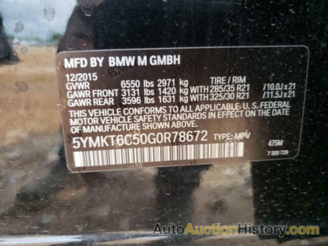 BMW X5 M, 5YMKT6C50G0R78672