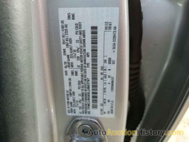 FORD ESCAPE SE, 1FMCU9G65LUB63767