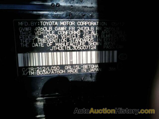 LEXUS GS350 350, JTHCE1BL3D5007124