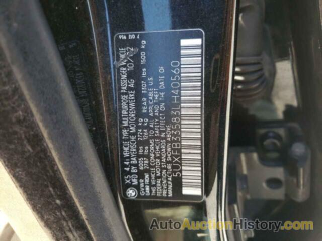 BMW X5 4.4I, 5UXFB33583LH40560