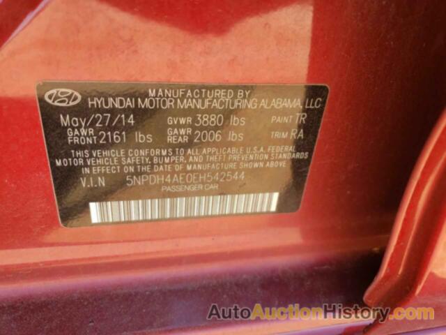 HYUNDAI ELANTRA SE, 5NPDH4AE0EH542544