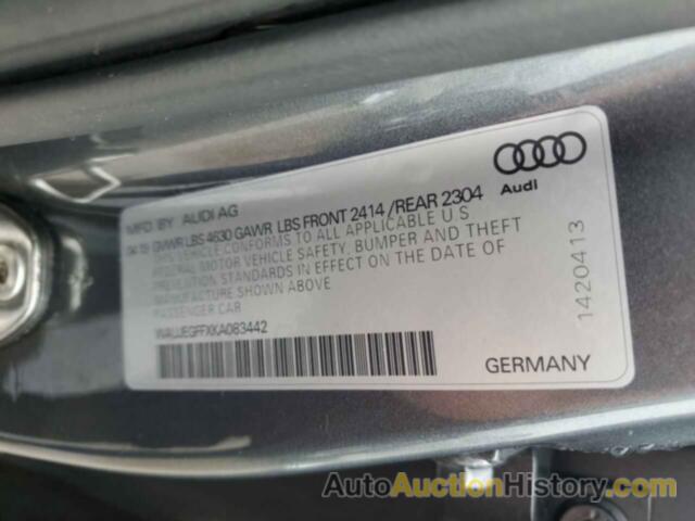 AUDI A3 PREMIUM PLUS, WAUJEGFFXKA083442