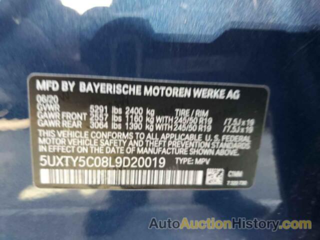 BMW X3 XDRIVE30I, 5UXTY5C08L9D20019