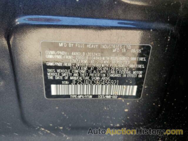 SUBARU FORESTER 2.5I PREMIUM, JF2SJADC5GG456921