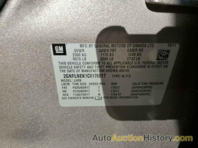 CHEVROLET EQUINOX LT, 2GNFLNEK1C6176017