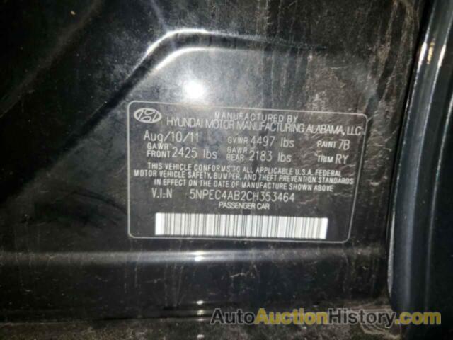 HYUNDAI SONATA SE, 5NPEC4AB2CH353464