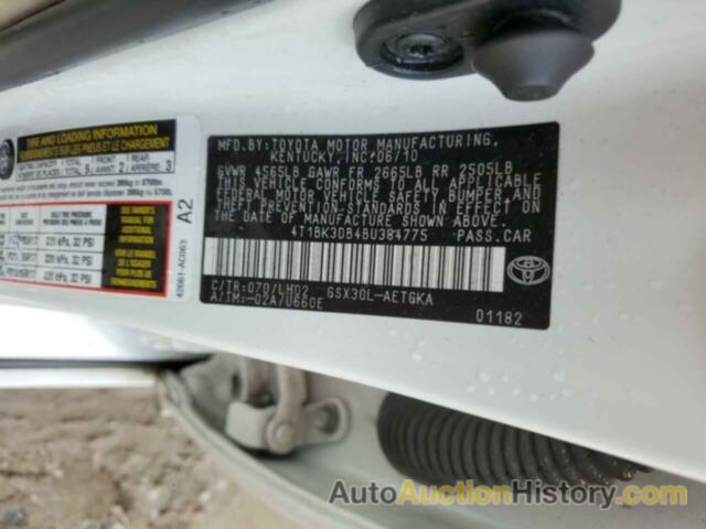 TOYOTA AVALON BASE, 4T1BK3DB4BU384775