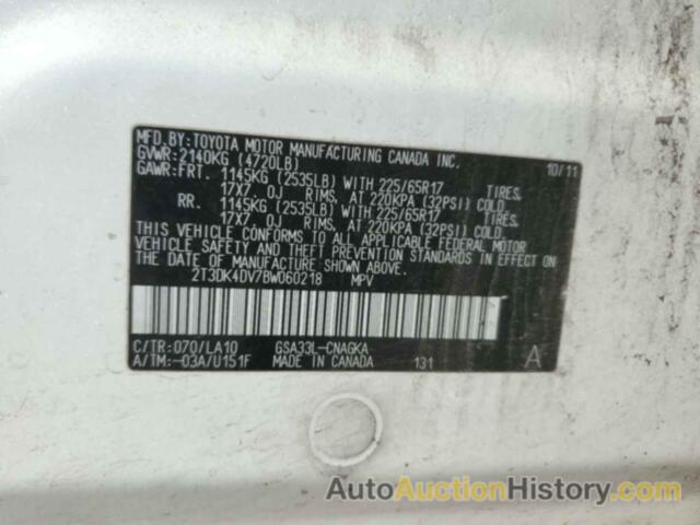 TOYOTA RAV4 LIMITED, 2T3DK4DV7BW060218