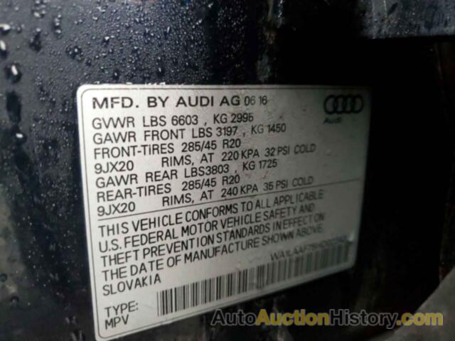 AUDI Q7 PREMIUM PLUS, WA1LAAF75HD022420