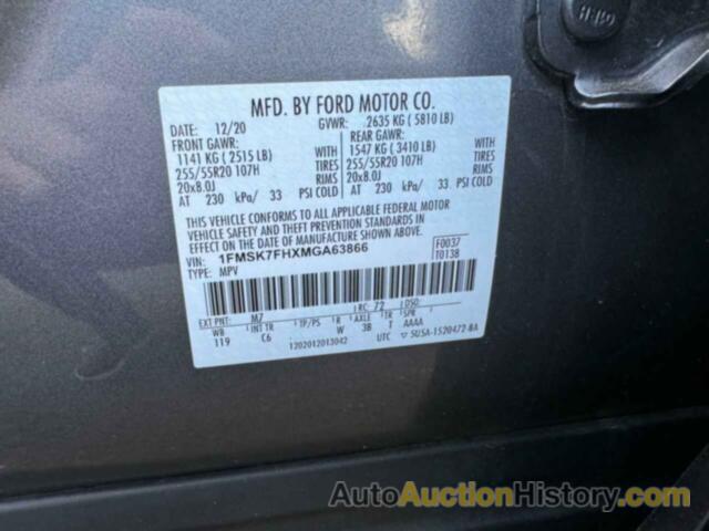 FORD EXPLORER LIMITED, 1FMSK7FHXMGA63866