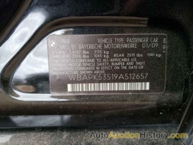 BMW 3 SERIES XI SULEV, WBAPK53519A512657