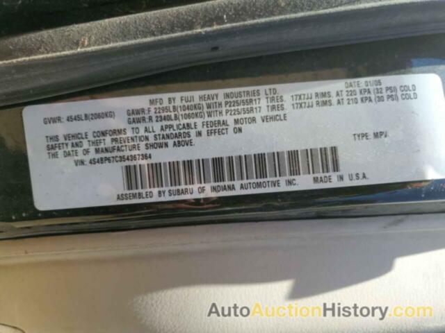 SUBARU LEGACY OUTBACK 2.5 XT LIMITED, 4S4BP67C354367364