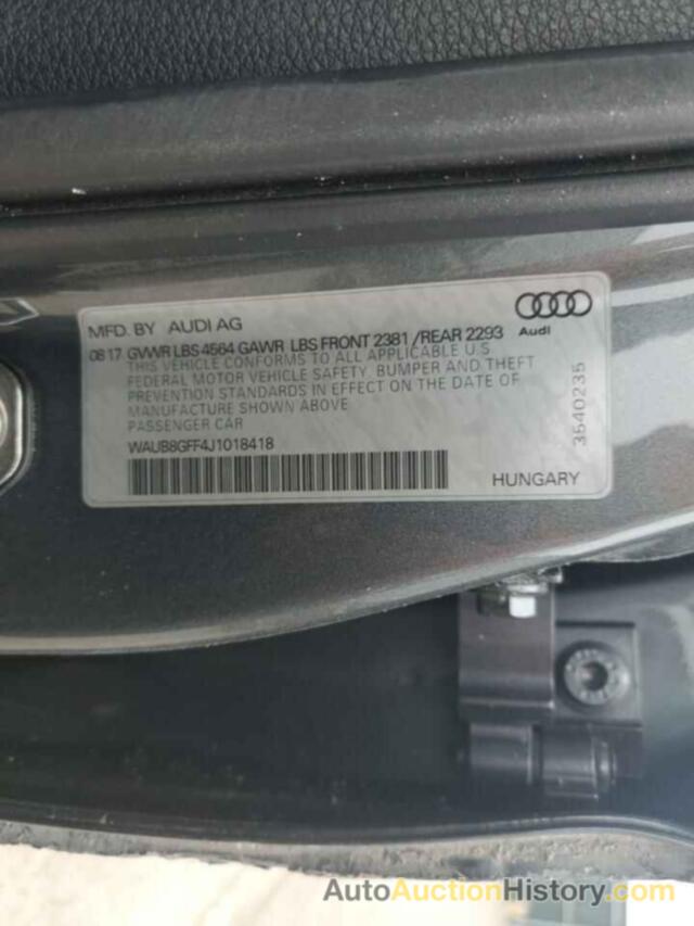 AUDI A3 PREMIUM, WAUB8GFF4J1018418