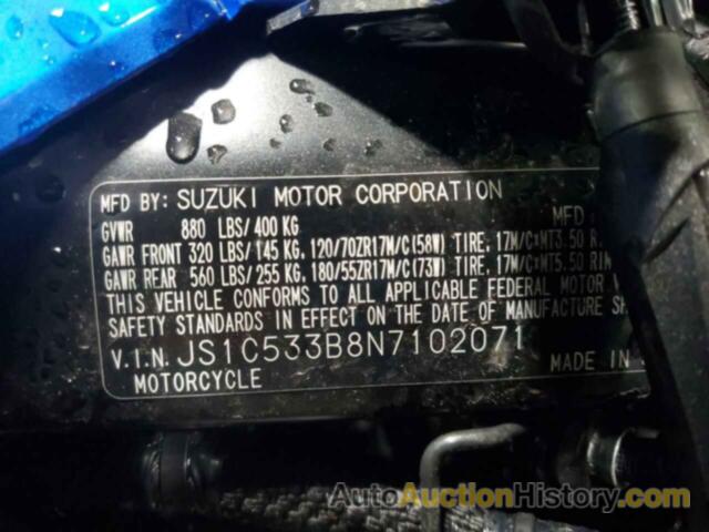 SUZUKI GSX-S750 M M, JS1C533B8N7102071