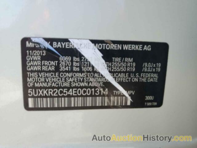 BMW X5 SDRIVE35I, 5UXKR2C54E0C01314