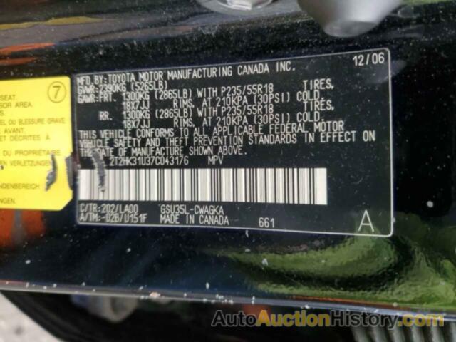 LEXUS RX350 350, 2T2HK31U37C043176