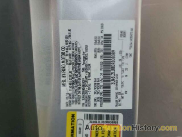 LINCOLN MKZ HYBRID, 3LN6L2LU8DR808089