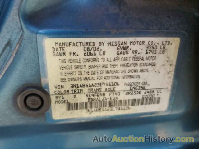 NISSAN SENTRA SE-R LIMITED, 3N1AB51A23L731106