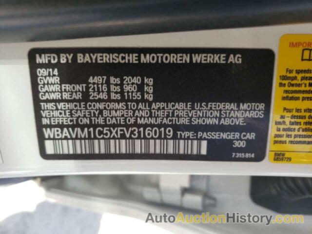 BMW X1 SDRIVE28I, WBAVM1C5XFV316019