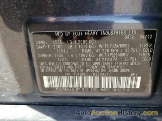 SUBARU OUTBACK 2.5I PREMIUM, 4S4BRCCC7D3204347