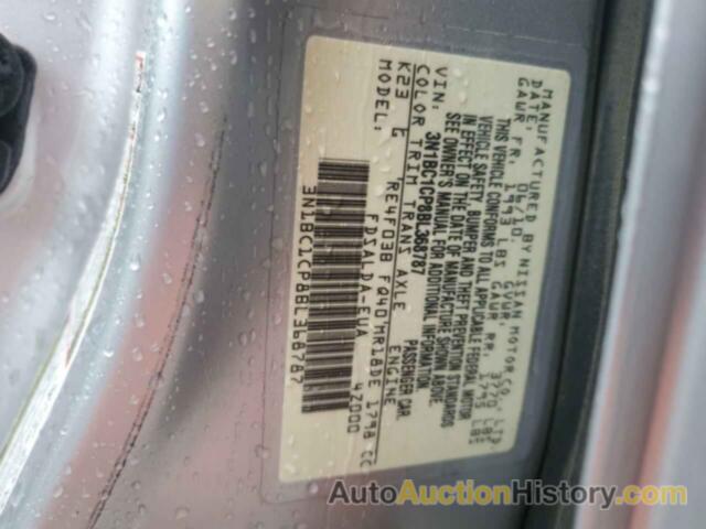 NISSAN VERSA S, 3N1BC1CP8BL368787