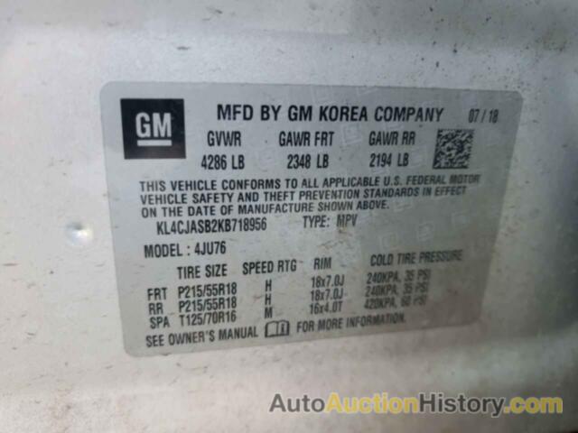 BUICK ENCORE PREFERRED, KL4CJASB2KB718956