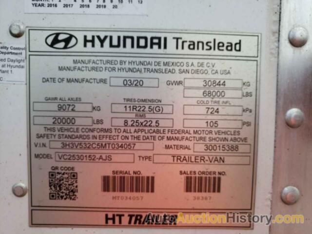 HYUNDAI TRAILER, 3H3V532C5MT034057