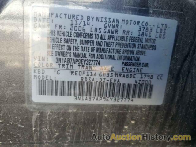 NISSAN SENTRA S, 3N1AB7AP9EY327774