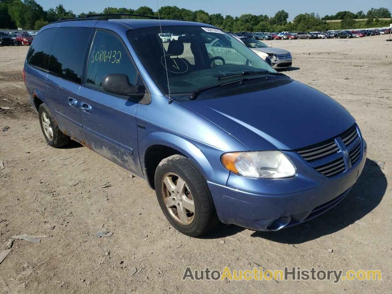 2007 DODGE GRAND CARA SXT, 2D4GP44L17R270587