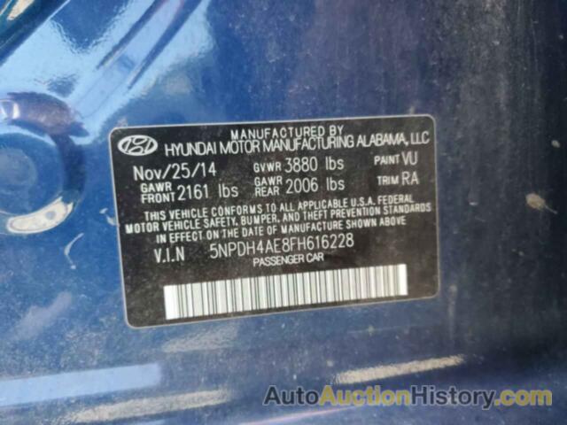 HYUNDAI ELANTRA SE, 5NPDH4AE8FH616228