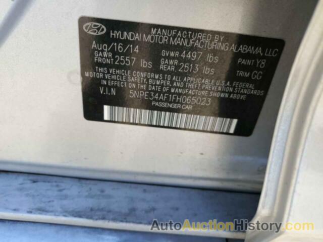 HYUNDAI SONATA SPORT, 5NPE34AF1FH065023