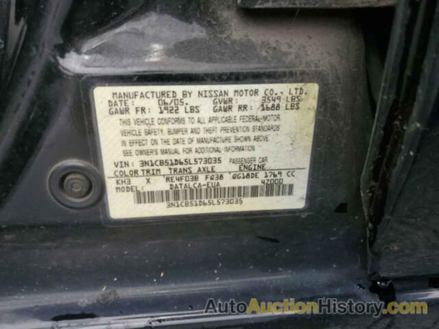 NISSAN SENTRA 1.8, 3N1CB51D65L573035