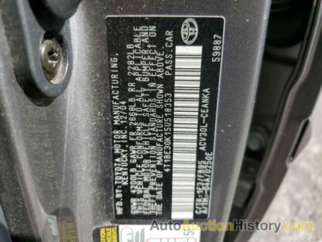 TOYOTA CAMRY LE, 4T1BE30K15U518353