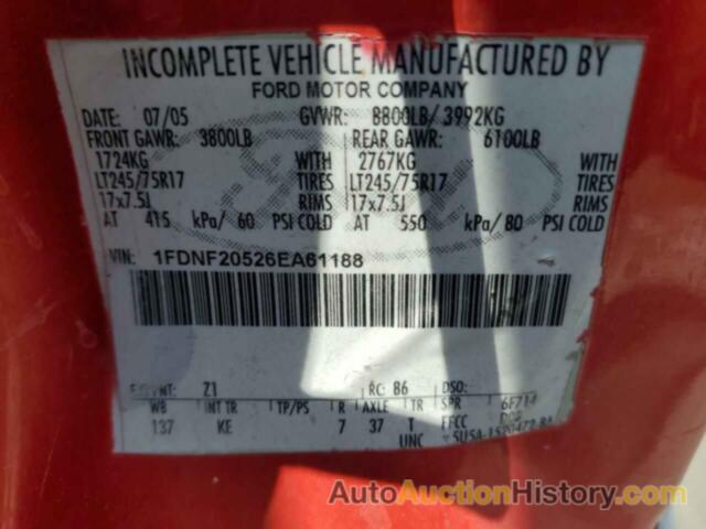 FORD F250 SUPER DUTY, 1FDNF20526EA61188