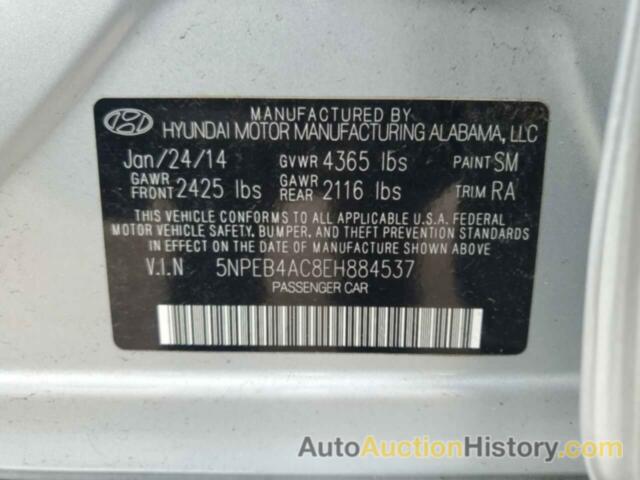 HYUNDAI SONATA GLS, 5NPEB4AC8EH884537