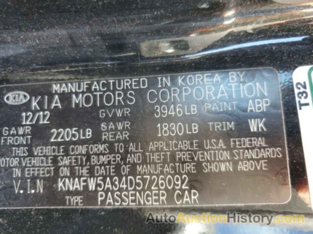 KIA FORTE SX, KNAFW5A34D5726092