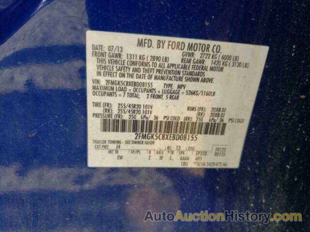 FORD FLEX SEL, 2FMGK5C8XEBD08155