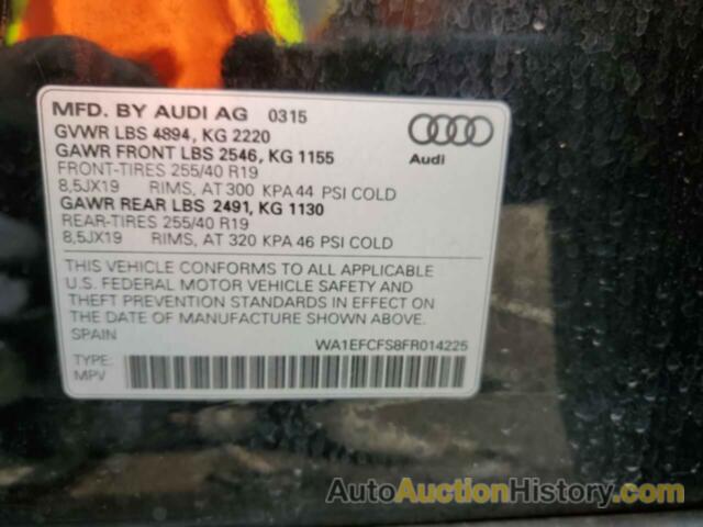 AUDI Q3 PREMIUM PLUS, WA1EFCFS8FR014225