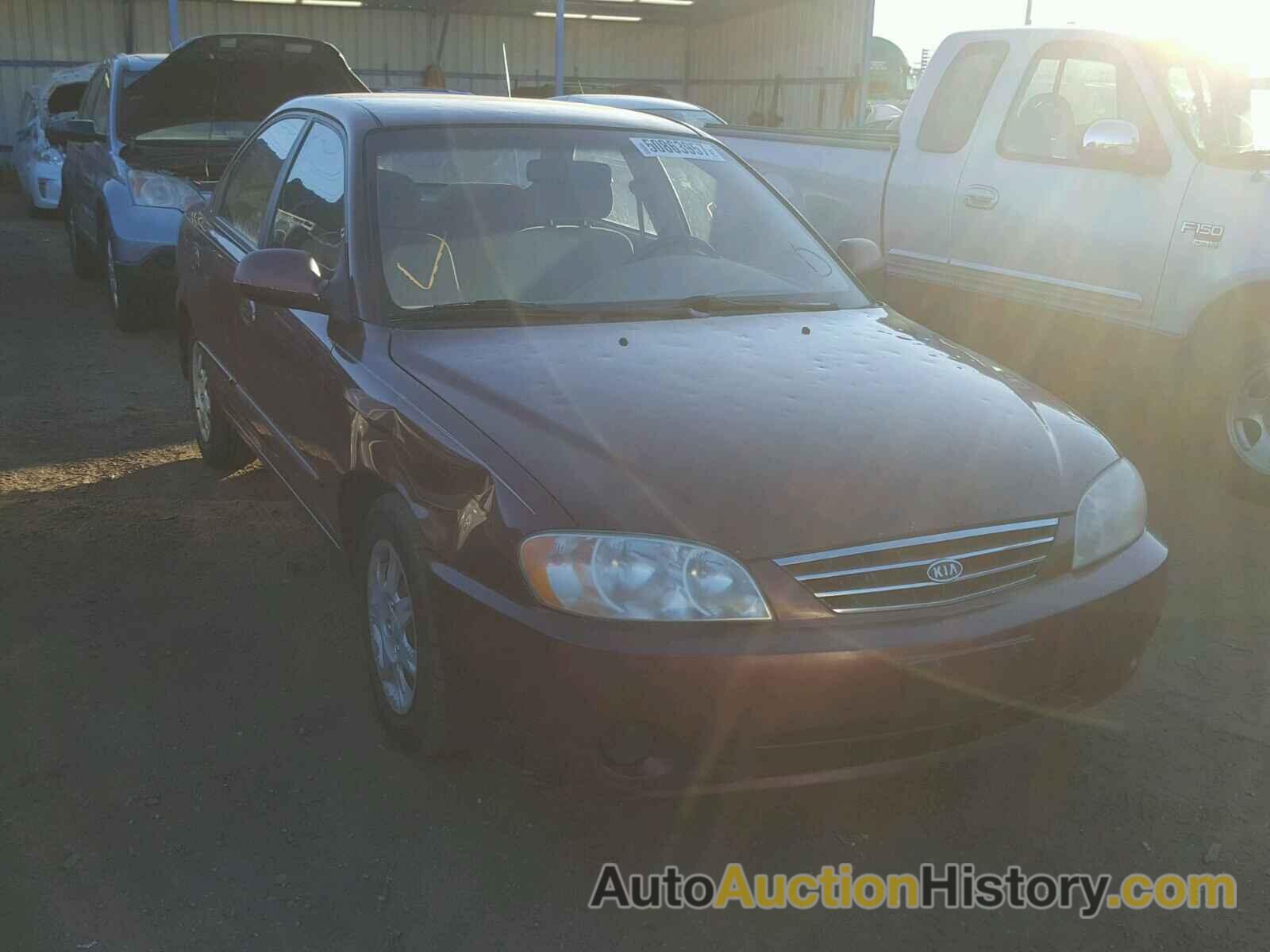 2003 KIA SPECTRA BASE, KNAFB121235230689