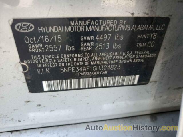 HYUNDAI SONATA SPORT, 5NPE34AF1GH324823