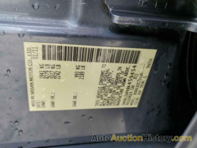 NISSAN ALTIMA BASE, 1N4AL2APXBN459454