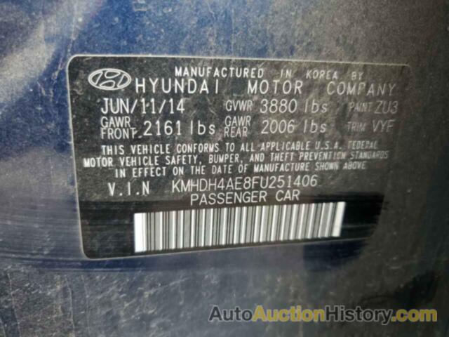 HYUNDAI ELANTRA SE, KMHDH4AE8FU251406