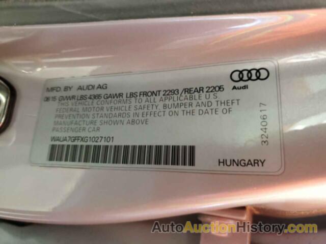 AUDI A3 PREMIUM, WAUA7GFFXG1027101