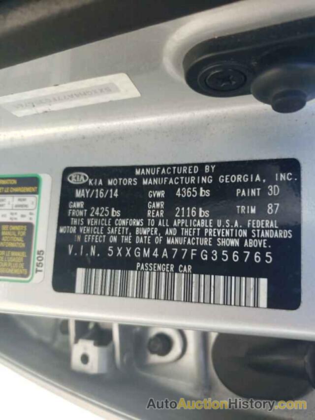 KIA OPTIMA LX, 5XXGM4A77FG356765