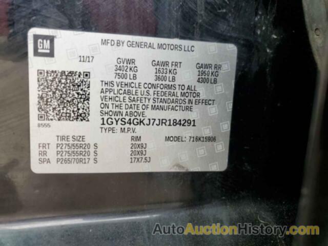 CADILLAC ESCALADE ESV, 1GYS4GKJ7JR184291