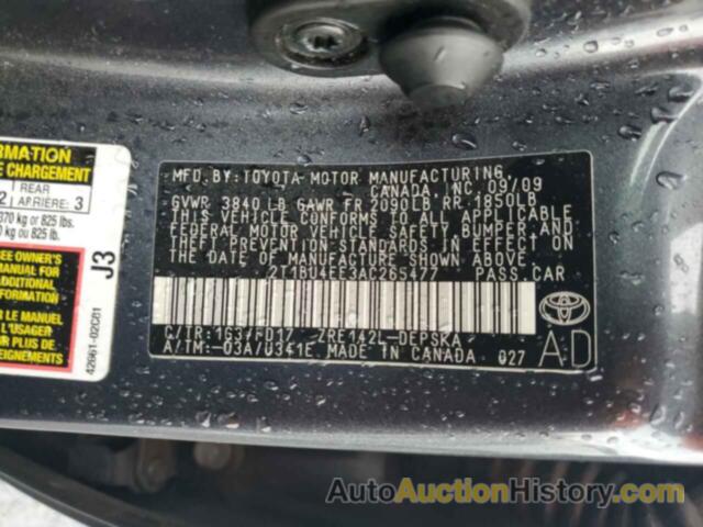 TOYOTA COROLLA BASE, 2T1BU4EE3AC265477