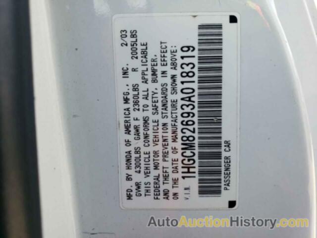 HONDA ACCORD EX, 1HGCM82693A018319