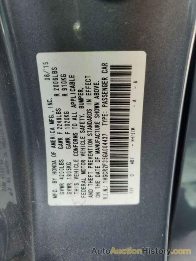 HONDA ACCORD LX, 1HGCR2F35GA004437