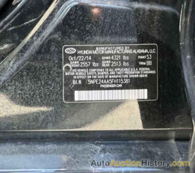 HYUNDAI SONATA ECO, 5NPE24AA5FH115381